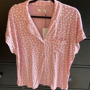 UGG Pink Heart Pajama Set